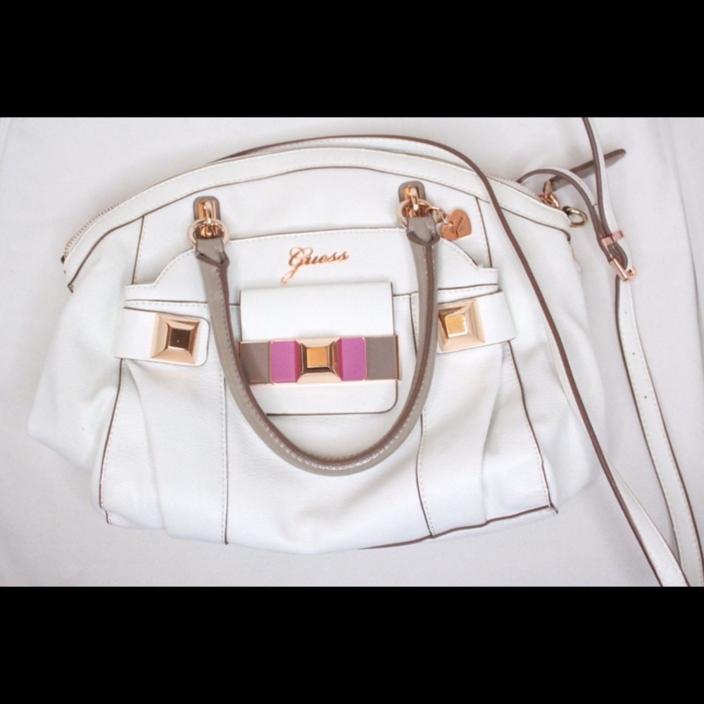 Guess White Handbag